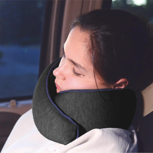 1pc Travel Pillow Neck support, Memory Foam