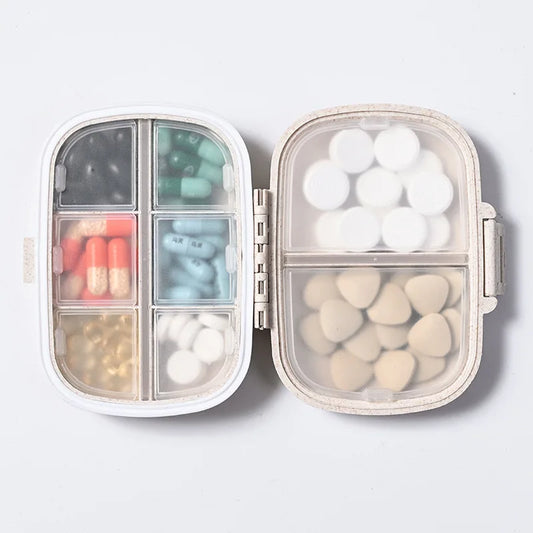 8 Grids Organizer Container For Tablets Travel Pill Box