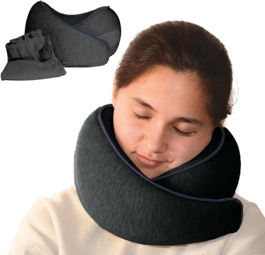 1pc Travel Pillow Neck support, Memory Foam